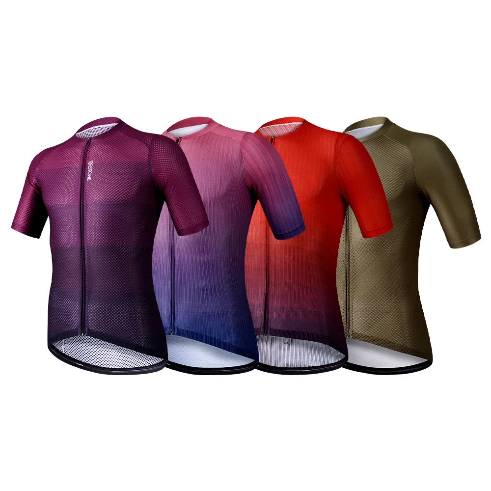 TARSTONE 2023 MTB Sublimation Short Sleeve Cycling Jerseys Men Cycling Wear Custom