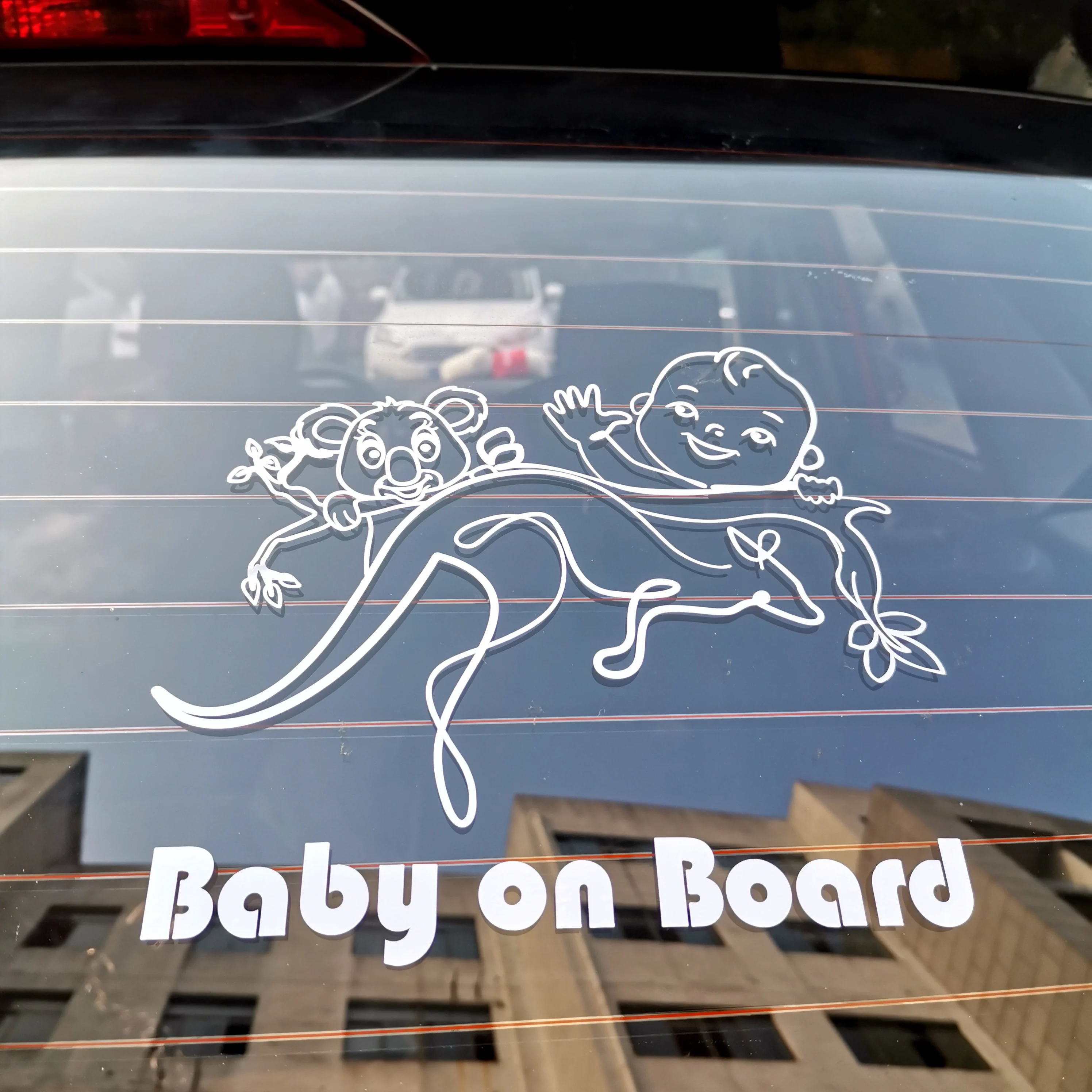 Customer logo design vinyl cool car stickers,baby in car stickers,PVC printing adhesive car decal