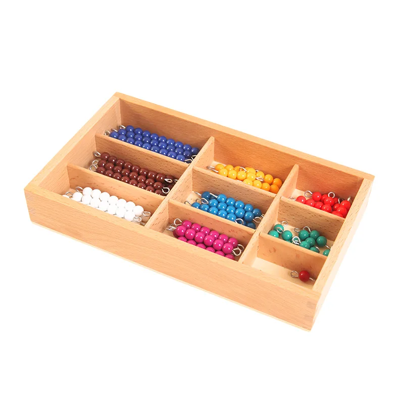 Christmas toys for kids educational act study materials toys Juguetes Montessori math teaching aids color beaded stick baby 3-6Y