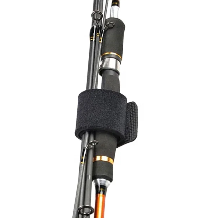 Soft Neoprene Fishing rod strap Bands Bandage Wrap for Fishing