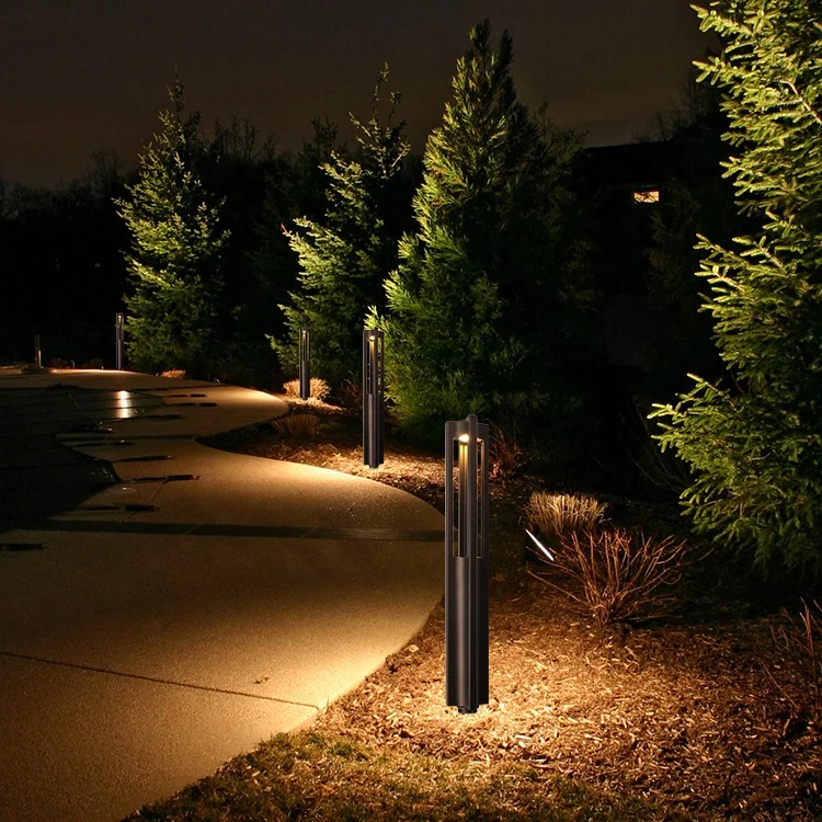 New Design Decorative Lawn Yard Villa Path  Lamp Ip65 Waterproof Ac/Dc Low Voltage 12V Bollard Led Garden Light