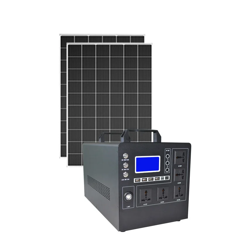 portable completed set Off grid power portable solar generator set home 500w  hybrid solar power system