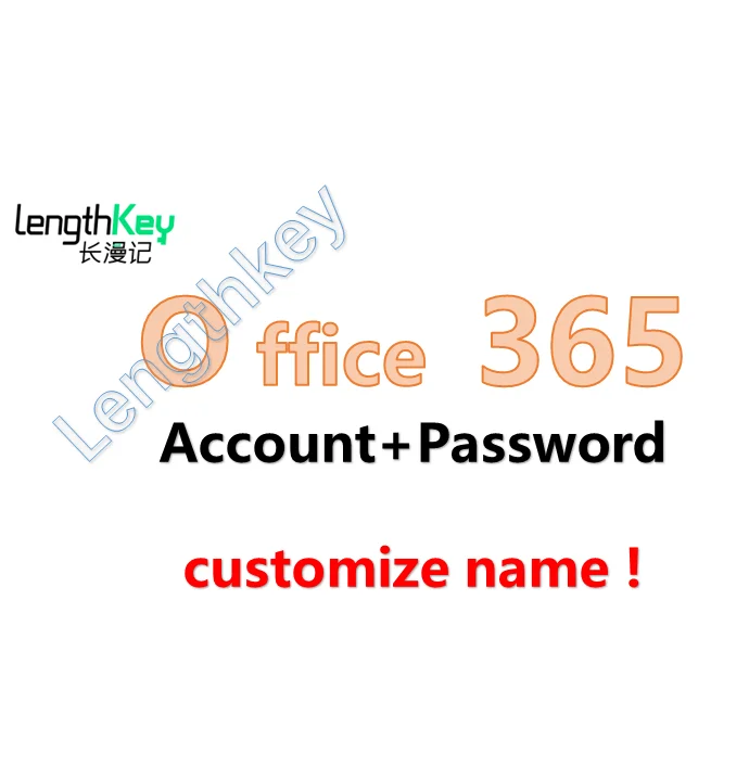 official 365  Account+password Send By Ali Chat Page  Support customize name
