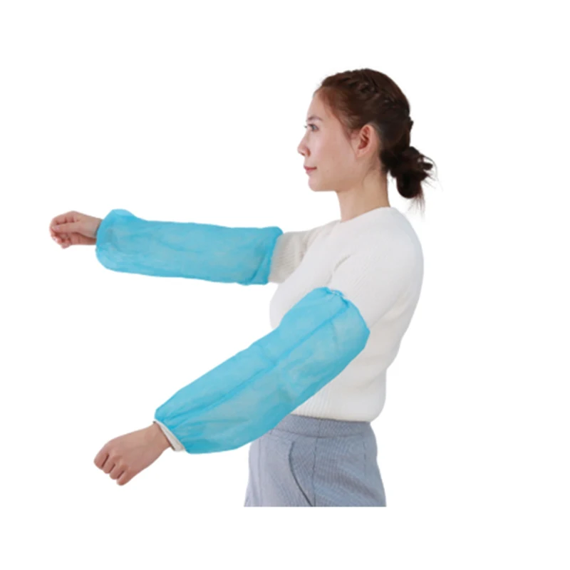 Пластиковые одноразовые PP крышка рукава манжеты нарукавники гражданского защиты дома