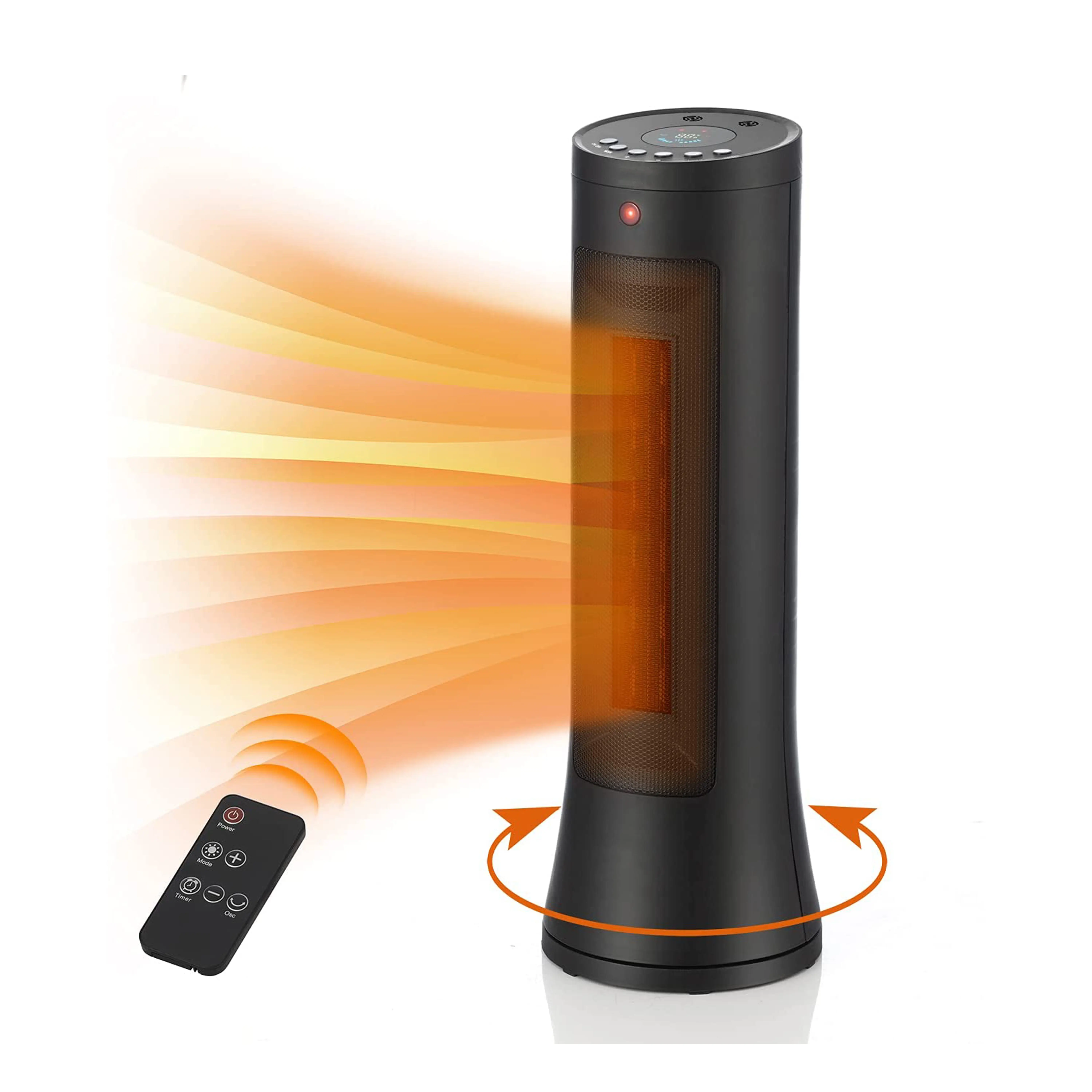 Customized Indoor Household Smart Remote Control Fast Heating Electric Space Fan Heater