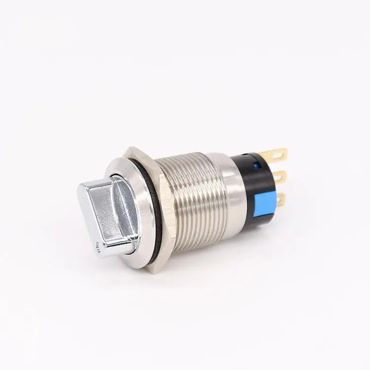 LA22S 19MM IP65 High Quality Handle Selection Metal Button Switch