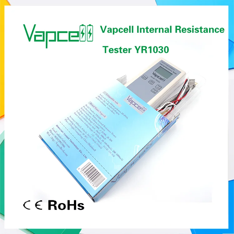 Тестер сопротивления батарей YR1030 тестер батареи Vapcell литиевых протестированный