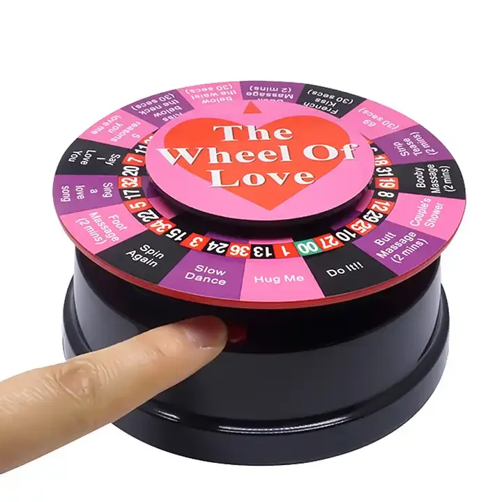 English Fun Mini Sex Game Electronic Roulette Wheel Sexy Turntable for Lovers Lover Games Toys Entertainment