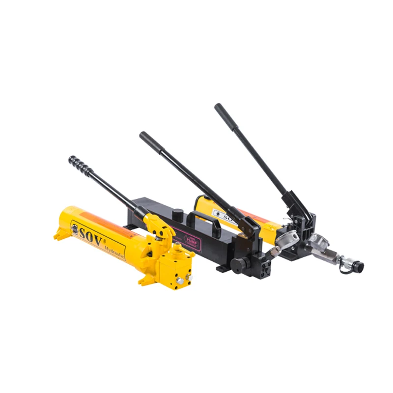 Portable steel single action  2  speed 700Bar  hydraulic hand pump