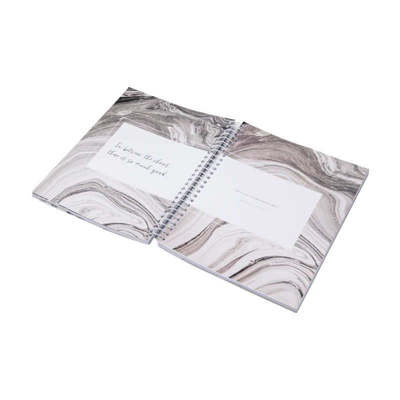 Wholesale custom printed A4 A5 A6 spiral journal notebook paper planner