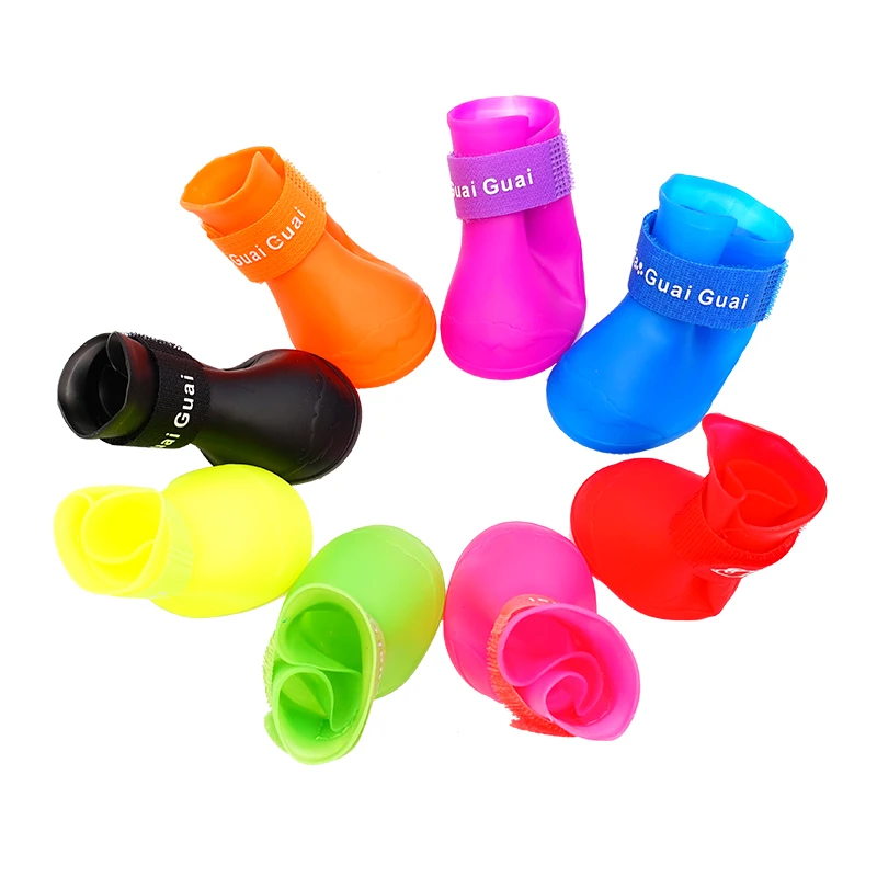 Pet Dog Rain Shoes For Large Dog Summer Wholesale Custom Logo Waterproof Pet Dog Boots Shoes Socks