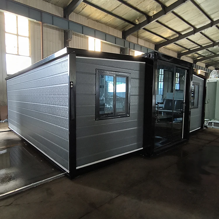 China Luxury Prefabricated Prefab Luxury Push Out 20ft Expandable Container Houses Home Office Cabin Shelter