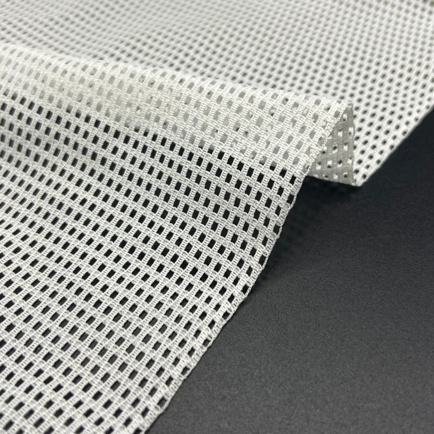 New wholesale nylon hard mesh knitted fabric satin mosquito net mesh bag