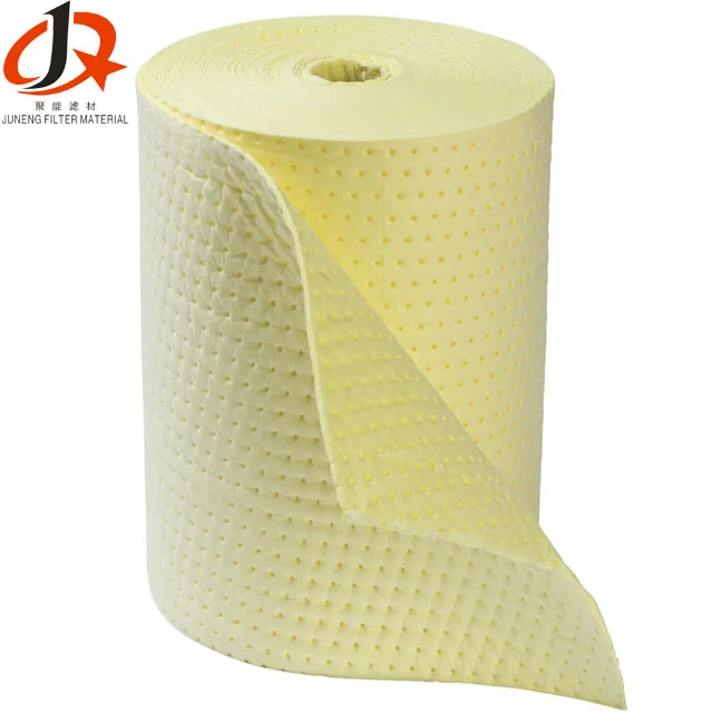 JUNENG Polypropylene Oil Absorbent Mat Clean Oil Leakage Quickly with High Oil absorb Efficiency
