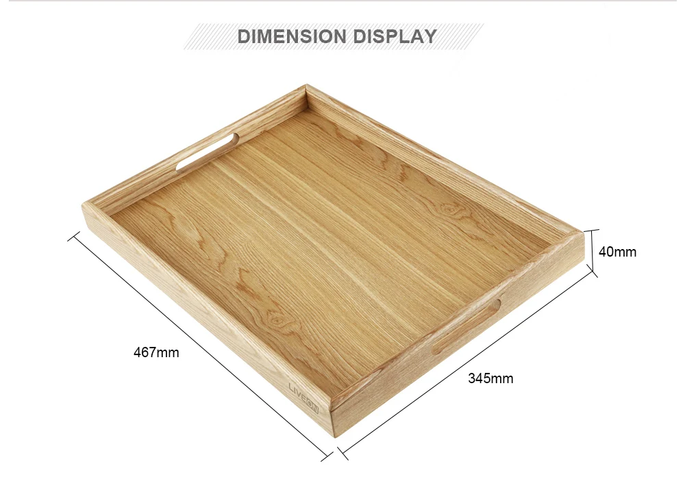 Large Size Wholesale Serving Trays Wood Trays