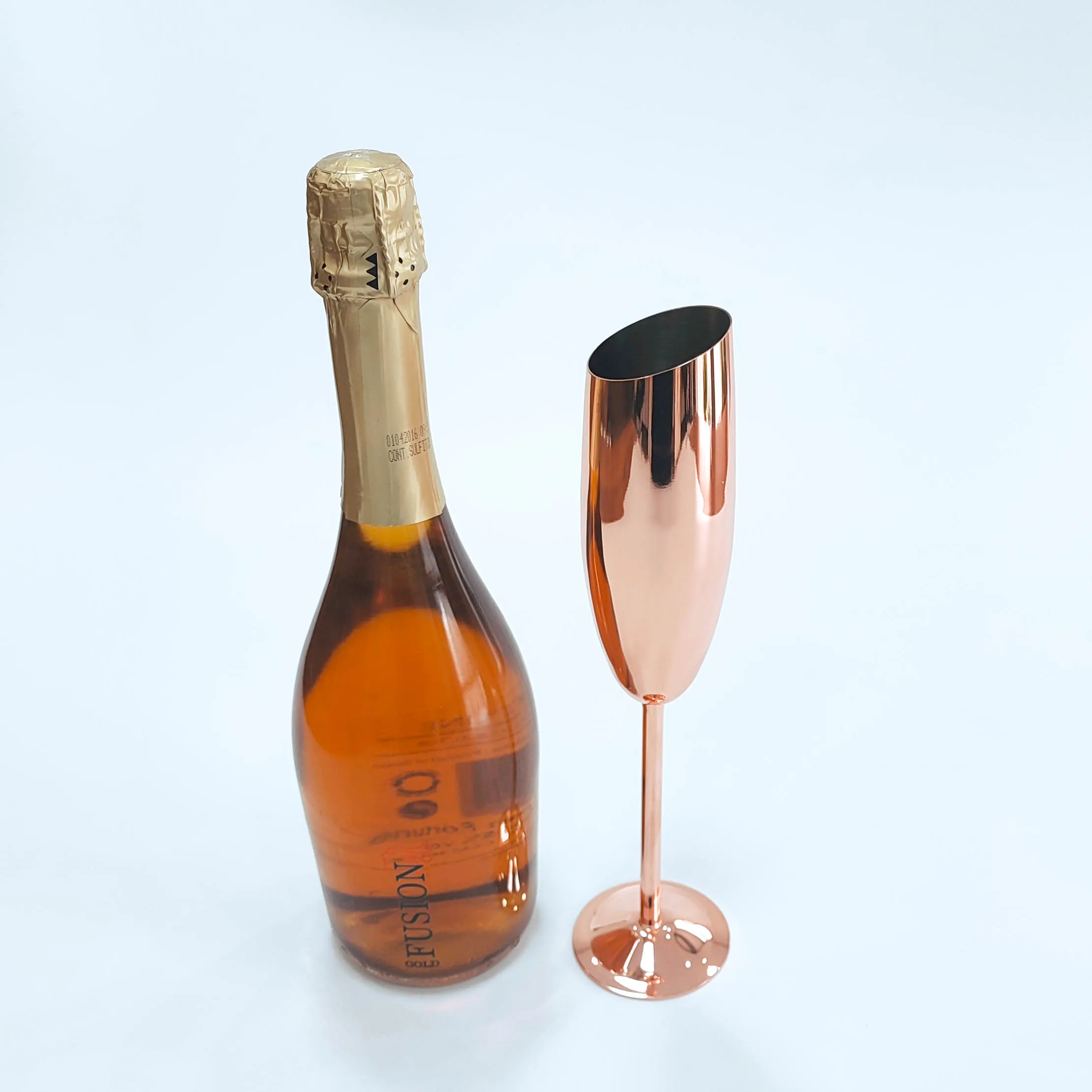 Factory Direct  elegant goblet wine glass champagne glasses flutes stainless steel martini glass