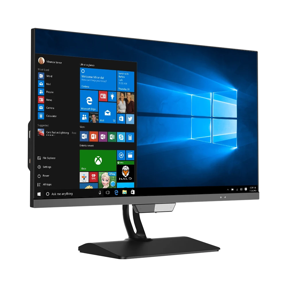 Cheap oem 24inch core i3 i5 i7 ddr4 ram ordinateur monoblock touchscreen pc all-in-one computers