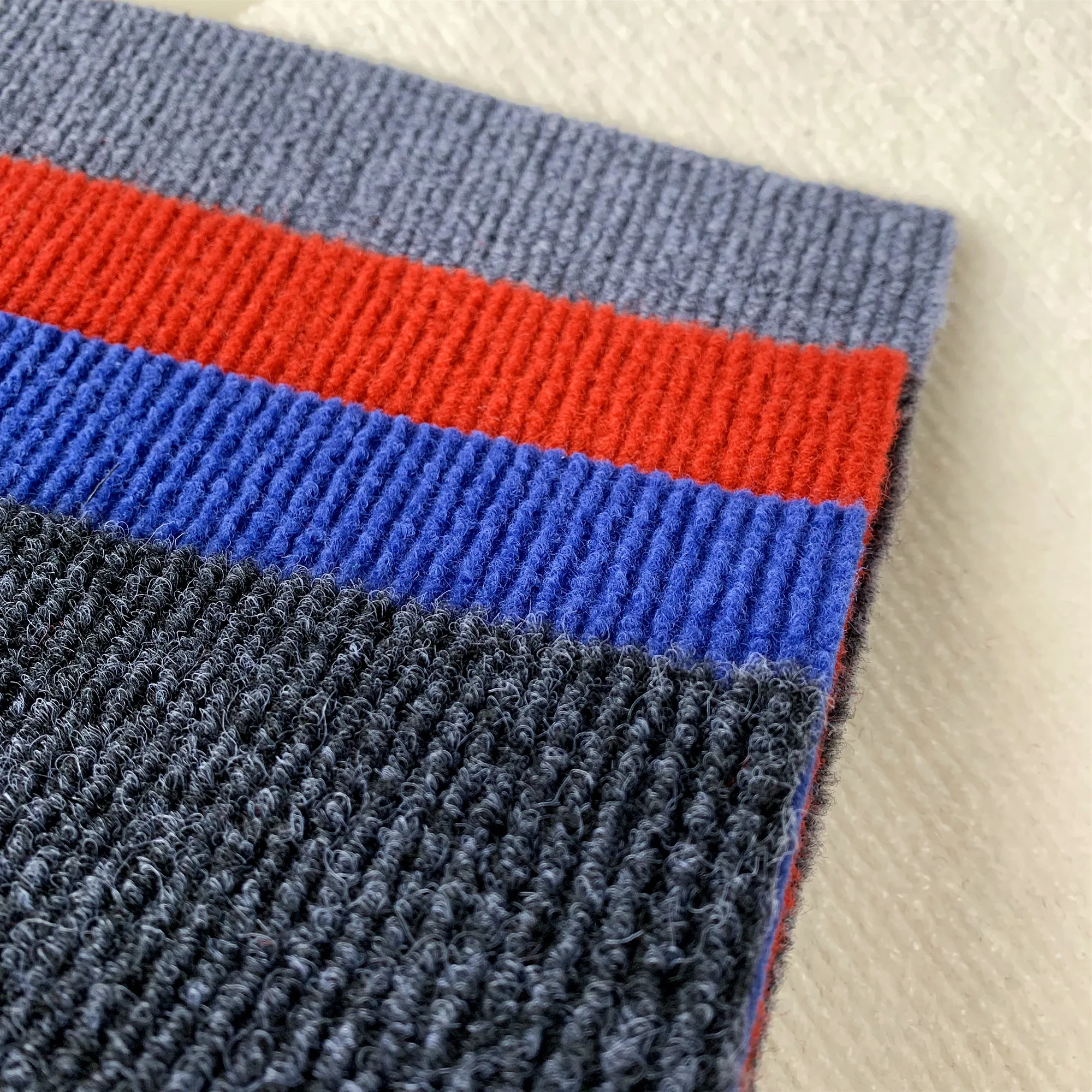 Nonwoven needle punched stripe rib marquee event tent wedding stage runner outdoor carpet