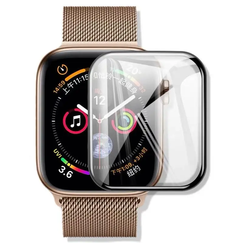  2.5d 3d 9h прозрачное закаленное стекло для смарт-часов Защита экрана apple watch 38 мм 40 42 44