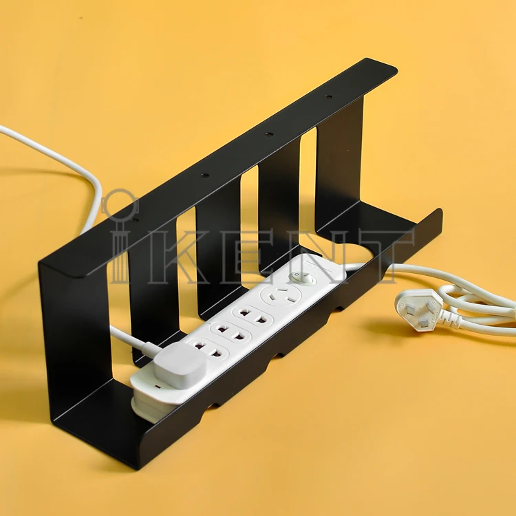 Heavy duty Wire Management Tray Cords Baskets Cord Holders l Cable Organizer Under Desk Steel Cable Management Tray Cable