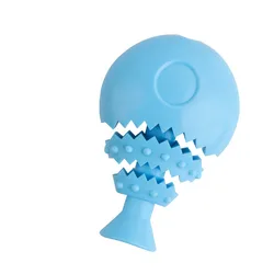 New pet supplies molar dog chewing high quality toy fish bone fun leaking dog toy TPR pet toy