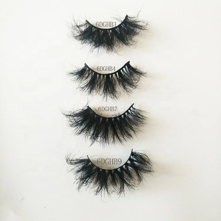 
Private Label 25mm Long Eyelashes Wholesale Siberian False 3D Mink Eyelashes Extensions 25mm 27mm Fluffy Lashes 