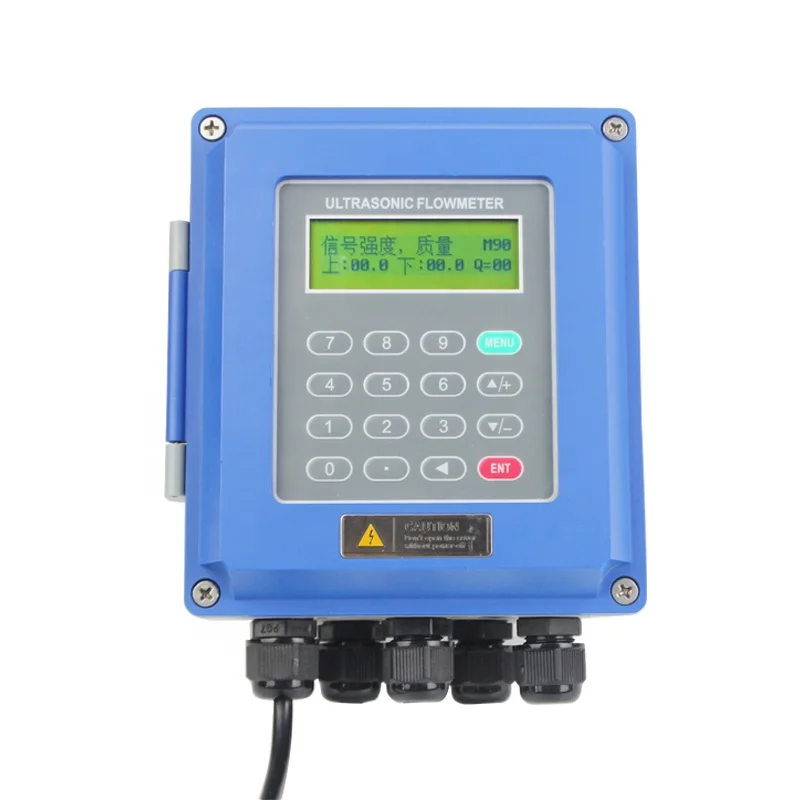 China Ultrasonic clamp on water flow meter digital dn1200 with relay output