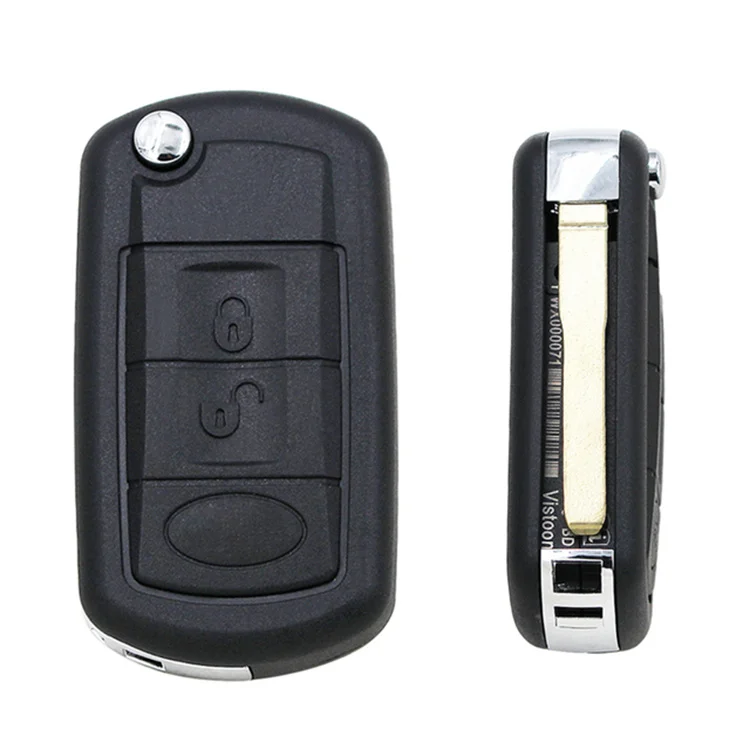 Car Key Blank For LAND ROVER Freelander 2 Range Rover Sport LR3 Discovery Case Folding Flip Remote Key Shell