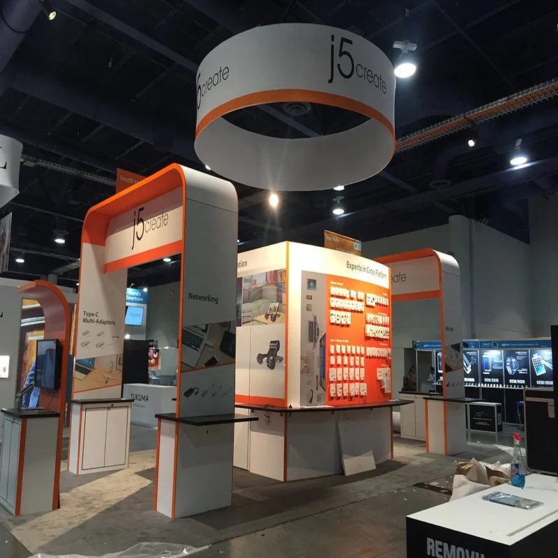 10x20 portable large display aluminum frame tension fabric trade show exhibition  booth