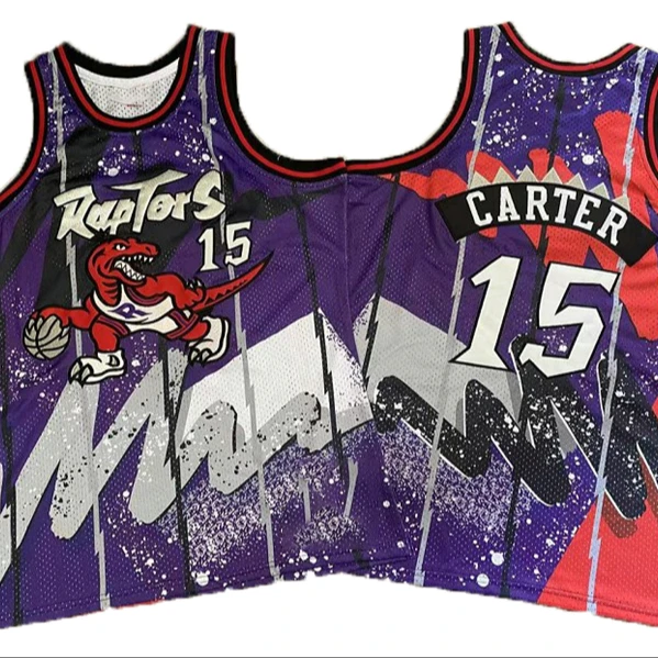 Toronto Precision Embroidered Jersey No. 15 Vince Carter No. 1 McGrady Basketball Jersey