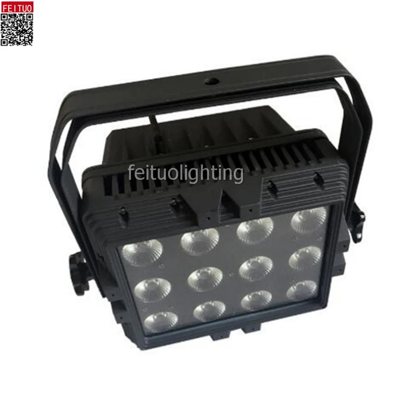 led wireless battery light waterproof 12x18w RGBWA UV 6in1led wall washer light flood light IP65 wifi remote wash wall washer