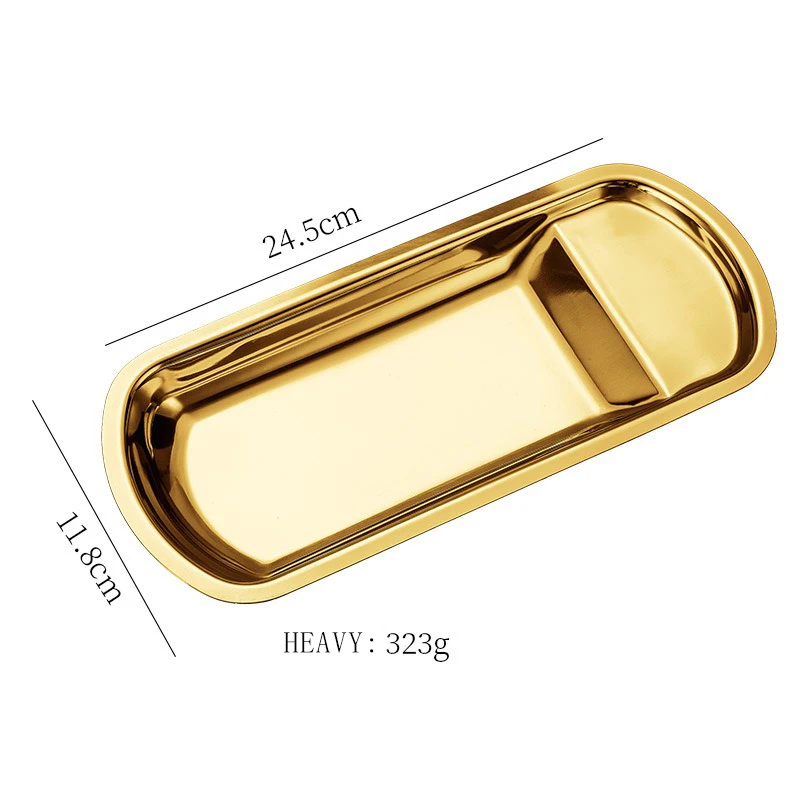 2024 Hot Selling Stainless Steel Gold Buffet Serving Tray Spoon Rest Upright Holder For Hot Pot