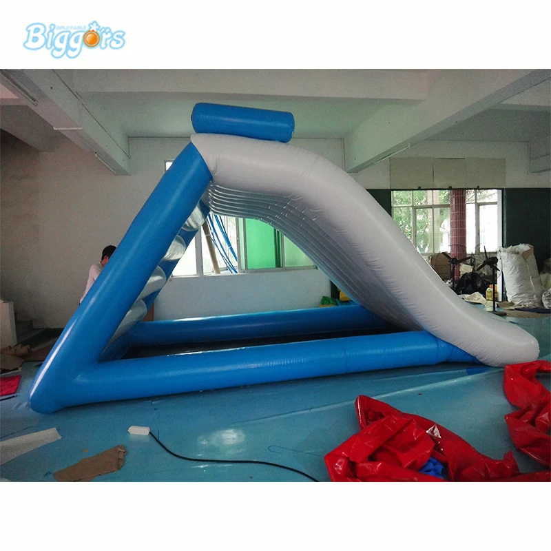 Summer Waterpark Floating Inflatable Climbing Water Slide for adults and kids