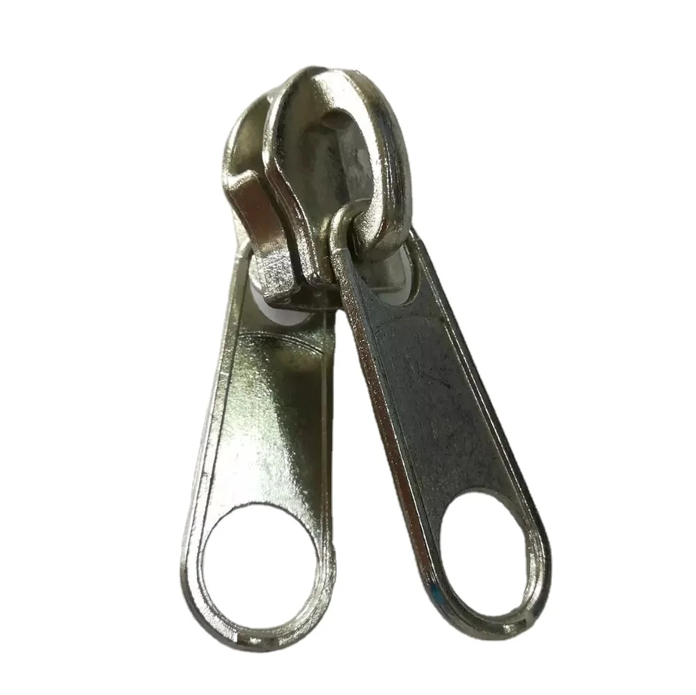 Professional Factory Made  Slide Fasteners  #10 Two Side Double Puller Metal Zipper Slider For Big Nylon Zipper