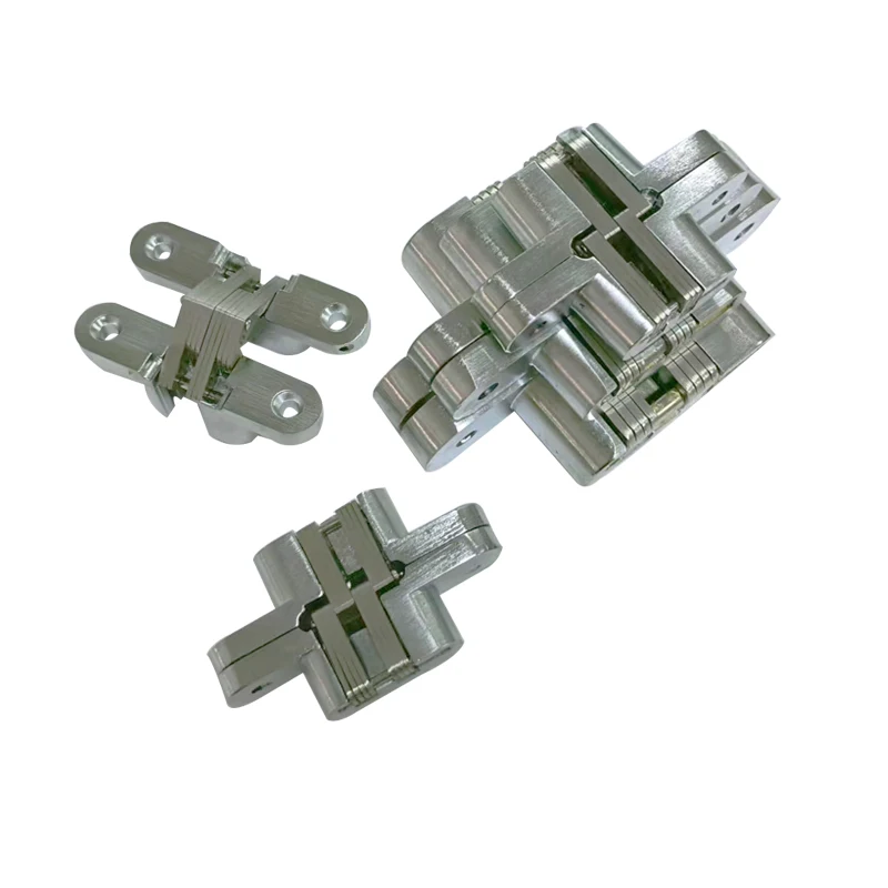 Cabinet Door Concealed Hinge Cross Zinc Alloy Folding Door Concealed Hinge Manufacturer