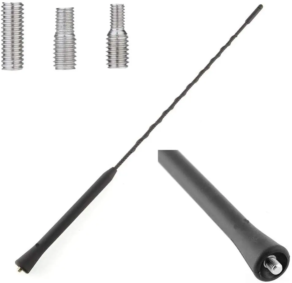 XES Mast Whip Car Auto Radio Antenna Car Aerial Marine Black Plastic 16 Inch Antenna Kit