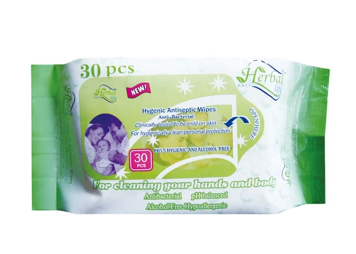 Plant wipes Ladies makeup remover clamshell wholesale private label disposable organic warmer baby wet wipes