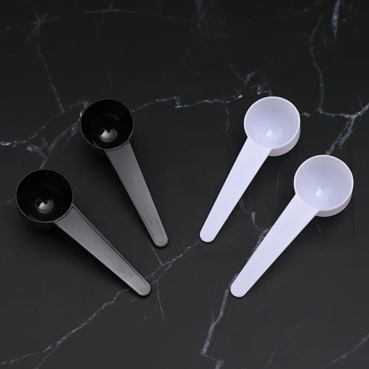 factory food grade 10g 20ml plastic clear pink Coffee measuring spoons long handle Mini milk powder Scoops