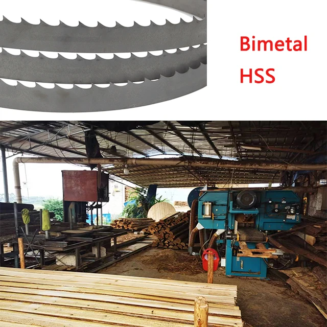 Hot sale Woodworking High Speed Alloy Carbon Steel Wood Log Cutting Sawmill Bi-metal M42 Bandsaw Multi Use Band Saw Blades