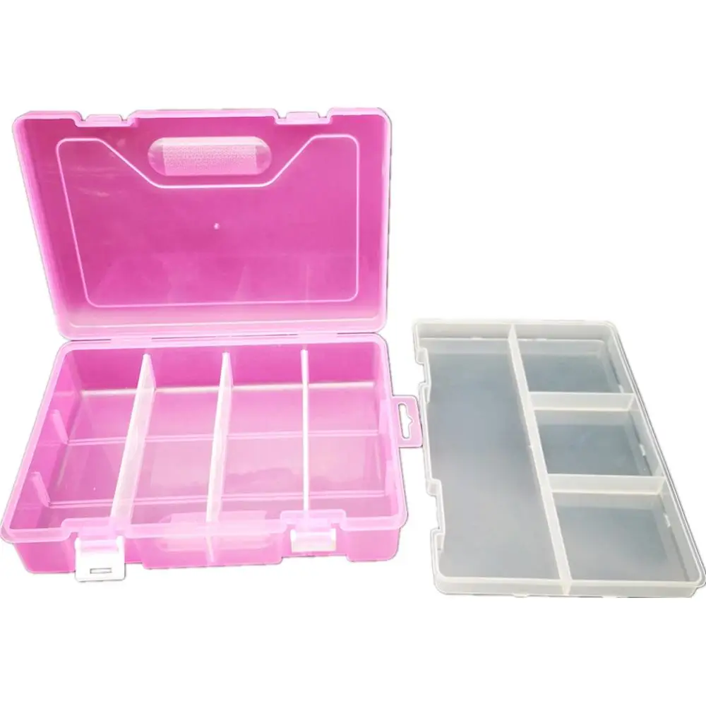 Double layer 8 detachable compartments plastic storage box