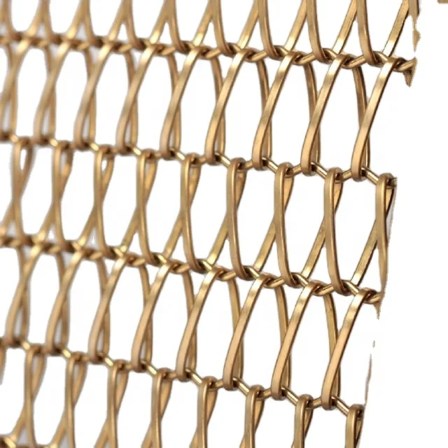 Custom metal mesh curtains: Metal mesh curtains made to order, customizable in size, color, and style according to customer requ