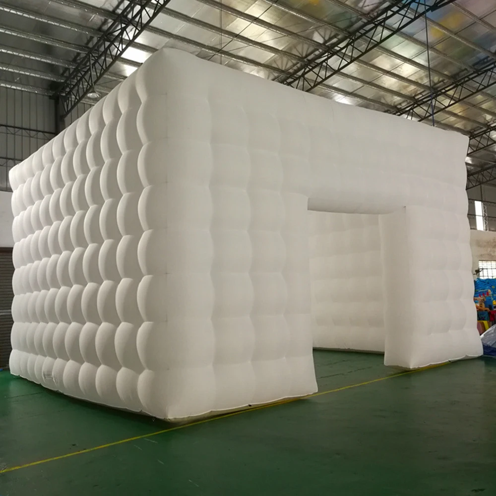 Inflatable Tent Manufacturers Large White Square Outdoor Activities Nightclub Pub Tent Wedding Party Event Cube Marquee Rental