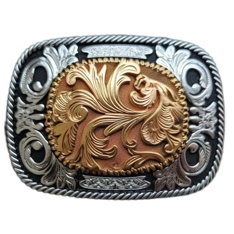 OEM Logo Hebillas De Cinturon Belts Buckle Hook Hardware Logo for Men Big Western Cowboy Belt Buckle