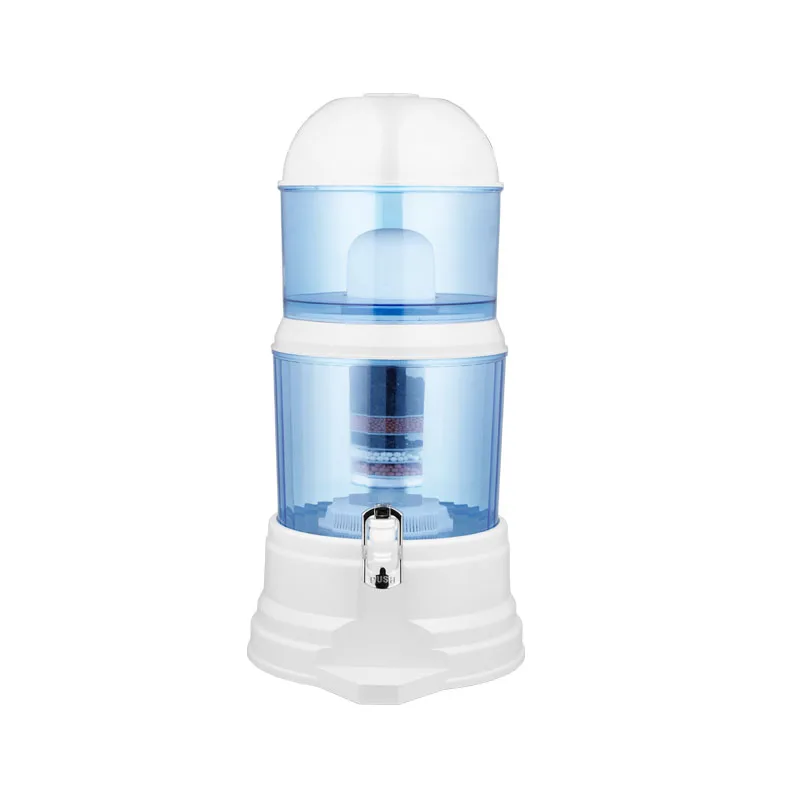 16L Water Filter Ceramic Carbon Mineral Bench-top Dispenser Purifier - 8 Stages