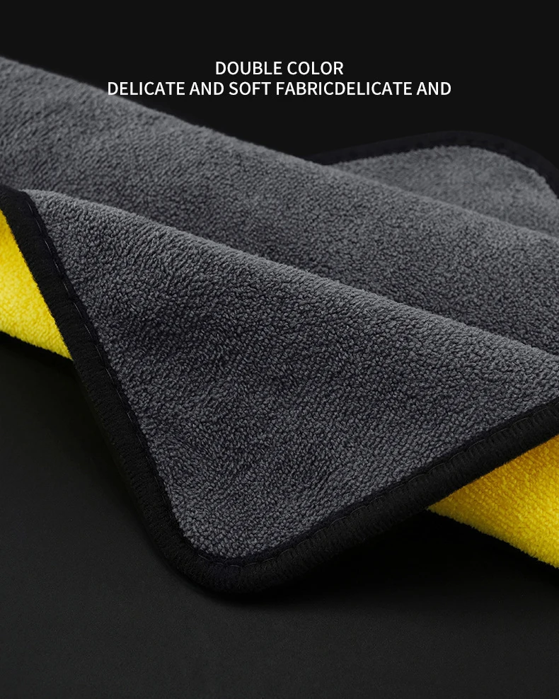 600 gsm 30x60 cm Microfibre Fishing Towel With Carabiner Microfiber Quick Drying Car Detailing Towel Cloth Custom Logo