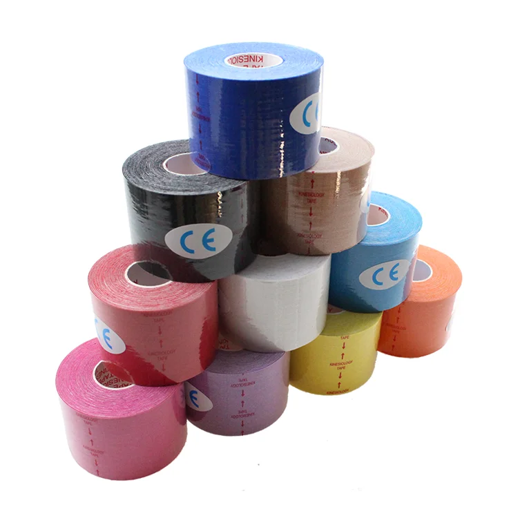 Factory Wholesale OEM Print logo Waterproof 5cm Medical Sports Kinesiology Tape