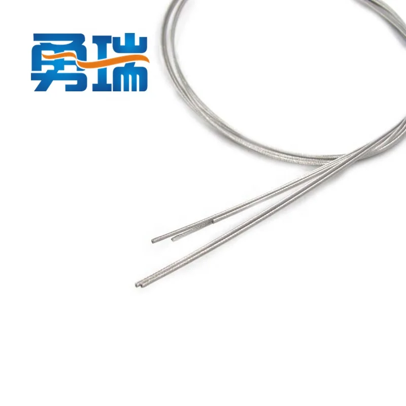 Plastic coated 2mm steel cable with threaded rod screw wire and press studs metal