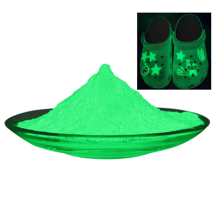 Factory Overseas Direct Strontium Aluminate Phosphoric Powder Glow In The Dark Pigment Yellow Green Luminous Pigment Powder