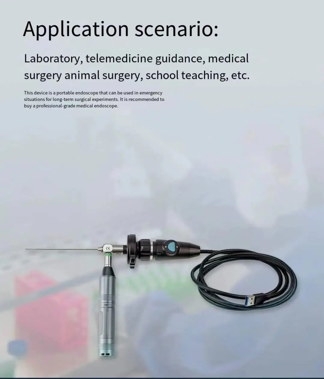 Medical New type HD portable mini ent endoscope usb camera/portable ent endoscope endoscope camera 2mp