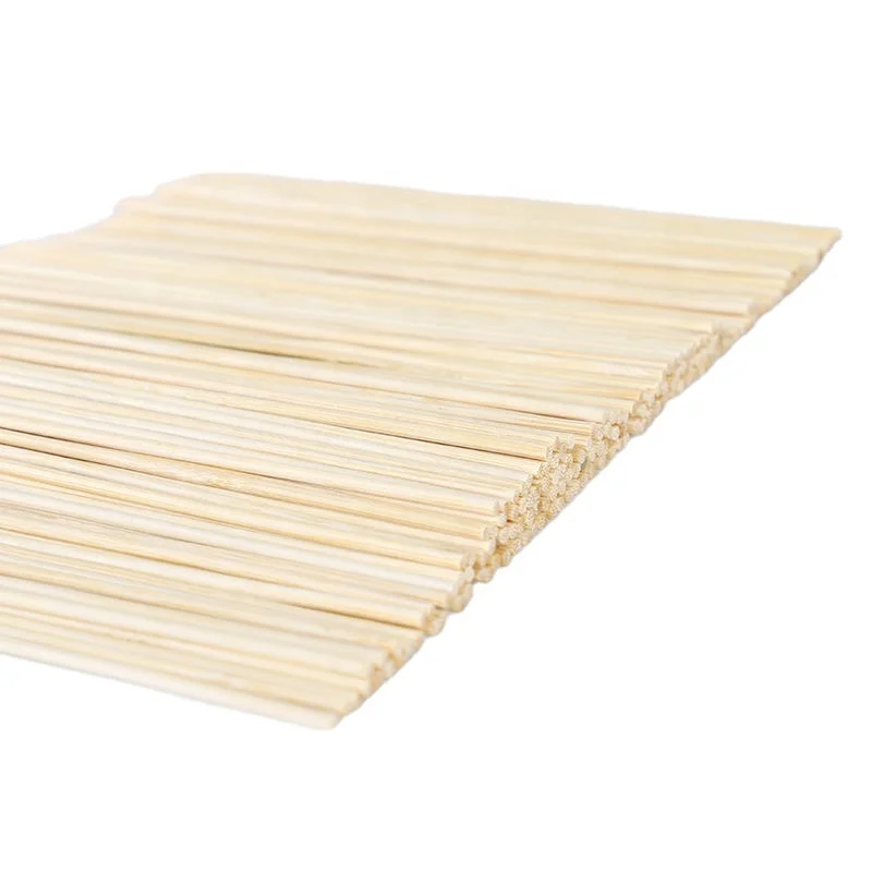 
Wholesale restaurant marshmallow roasting disposable beef mutton BBQ long barbecue snack round bamboo sticks skewers 